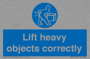 Lift heavy objects correctly